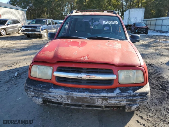 2002 Chevrolet Tracker with VIN 2CNBE13C126918772, listed as a Copart auction lot 42343685 with NaN miles and Salvage Title. Bid and sale history available at carsss.com. Image 5.
