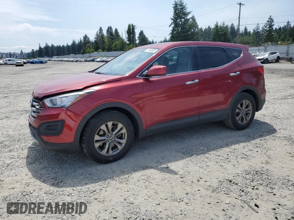 2014 Hyundai Santa Fe with VIN 5XYZT3LB9EG146198, listed as a Copart auction lot 61408505 with 92,499 mi miles and Salvage title. Bid and sale history available at DreamBid. Image 1.
