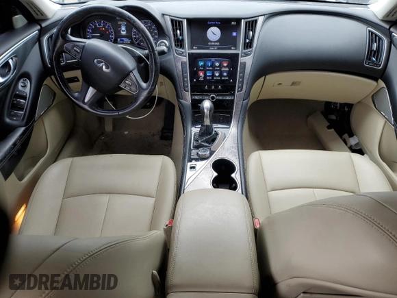 2017 Infiniti Q50 3.0t Sport with VIN JN1EV7AR5HM833409, listed as a Copart auction lot 46277465 with 58,628 mi miles and Salvage Title. Bid and sale history available at carsss.com. Image 8.