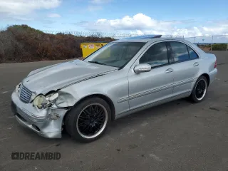 2003 Mercedes-Benz C 240 with VIN WDBRF61J63A497665, listed as a Copart auction lot 73669904 with 106,852 mi miles and Salvage Title. Bid and sale history available at carsss.com. Image 1.