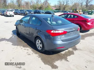 2016 Kia Forte LX with VIN KNAFX4A60G5593661, listed as a IAAI auction lot 42058287 with 183,040 mi miles. Bid and sale history available at carsss.com. Image 3.
