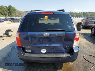 2007 Kia Sedona EX with VIN KNDMB233176180920, listed as a Copart auction lot 75413334 with Not Provided miles and Salvage Title. Bid and sale history available at carsss.com. Image 6.