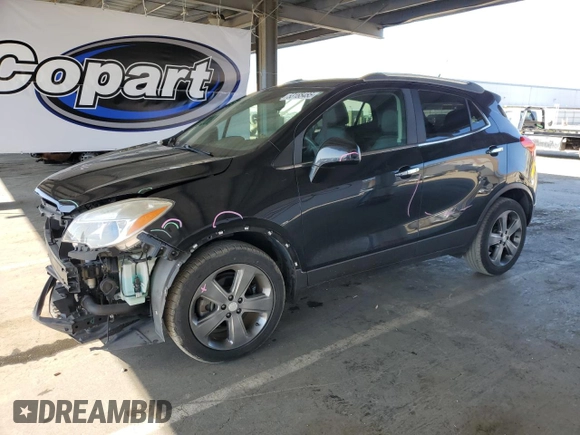 2013 Buick Encore Leather with VIN KL4CJCSB7DB103415, listed as a Copart auction lot 53165485 with 24,019 mi miles and Salvage Title. Bid and sale history available at carsss.com. Image 1.