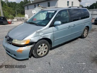 2002 Honda Odyssey EX z VIN 2HKRL18622H580502, wystawiony jako Copart lot #65320435 z przebiegiem 240 394 mil mil oraz Szkoda całkowita • Salvage title. Historia ofert i sprzedaży dostępna na DreamBid. Obrazek 1.