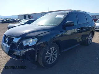 2015 Nissan Pathfinder Platinum with VIN 5N1AR2MN6FC605686, listed as a IAAI auction lot 42164761 with 120,569 mi miles and . Bid and sale history available at DreamBid. Image 2.
