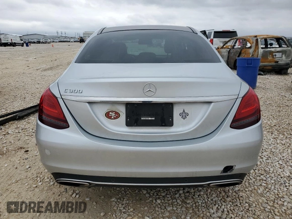 2021 Mercedes-Benz C 300 with VIN W1KWF8DB5MR609837, listed as a Copart auction lot 44764025 with 73,029 mi miles and Salvage Title. Bid and sale history available at carsss.com. Image 6.