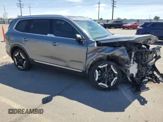 2024 Kia Telluride S with VIN 5XYP6DGC7RG491176, listed as a Copart auction lot 57329605 with 19,287 mi miles and Salvage title. Bid and sale history available at DreamBid. Image 4.