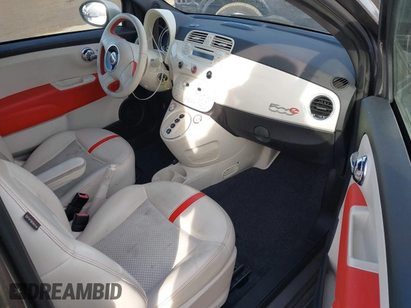 2013 FIAT 500e with VIN 3C3CFFGE6DT727575, listed as a IAAI auction lot 41613686 with 86,912 mi miles. Bid and sale history available at carsss.com. Image 5.