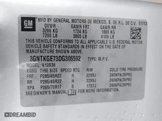 2013 Chevrolet Avalanche LTZ with VIN 3GNTKGE73DG306592, listed as a IAAI auction lot 41695072 with 243,700 mi miles. Bid and sale history available at carsss.com. Image 9.