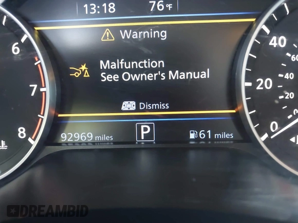 2019 Nissan Altima 2.5 SV with VIN 1N4BL4DV0KC175997, listed as a IAAI auction lot 41884416 with 92,969 mi miles. Bid and sale history available at carsss.com. Image 16.