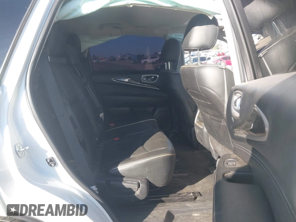 2019 Infiniti QX60 LUXE with VIN 5N1DL0MN9KC515168, listed as a IAAI auction lot 41354634 with 84,173 mi miles. Bid and sale history available at carsss.com. Image 8.