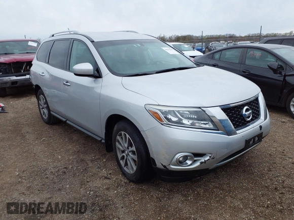 2016 Nissan Pathfinder Platinum with VIN 5N1AR2MM8GC658933, listed as a IAAI auction lot 41931265 with 117,274 mi miles. Bid and sale history available at carsss.com. Image 1.