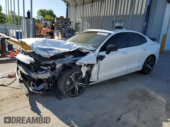 2021 Volvo S60 R-Design with VIN 7JRBR0FM9MG112271, listed as a Copart auction lot 50967593 with 30,776 mi miles. Bid and sale history available at carsss.com. Image 1.