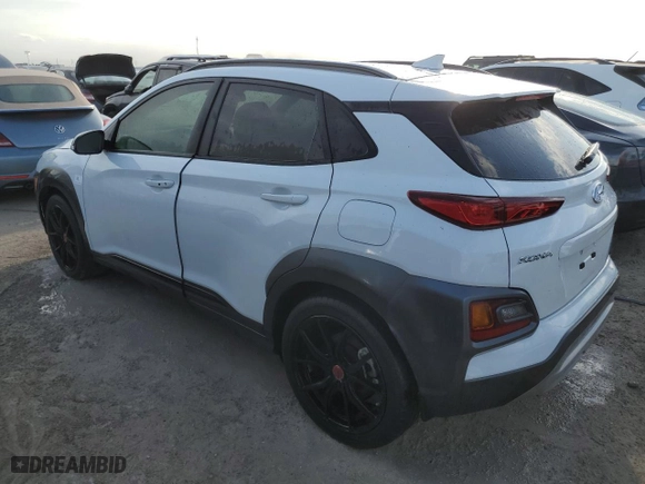 2021 Hyundai Kona NIGHT with VIN KM8K63A52MU676897, listed as a Copart auction lot 76235814 with NaN miles and Non Repairable. Bid and sale history available at carsss.com. Image 2.