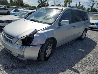 2008 Kia Sedona LX with VIN KNDMB233986220663, listed as a Copart auction lot 54321825 with 125,504 mi miles and Salvage Title. Bid and sale history available at DreamBid. Image 1.