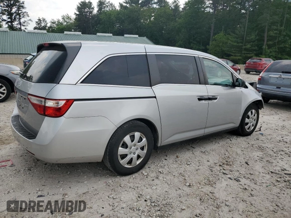 2013 Honda Odyssey LX z VIN 5FNRL5H24DB054216, wystawiony jako Copart lot #59871675 z przebiegiem 103 494 mil mil oraz Czysty tytuł • Clean title. Historia ofert i sprzedaży dostępna na DreamBid. Obrazek 3.
