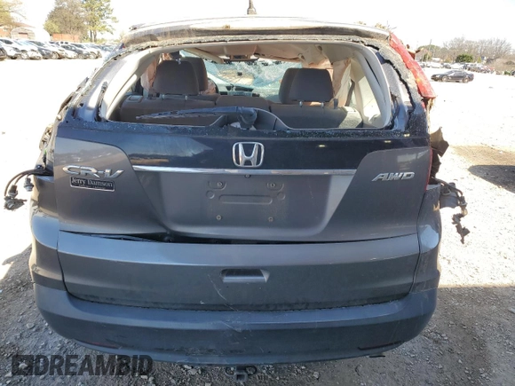 2013 Honda CR-V LX with VIN 2HKRM4H32DH694104, listed as a Copart auction lot 49930965 with 290,671 mi miles and Salvage Title. Bid and sale history available at DreamBid. Image 6.
