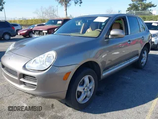 2005 Porsche Cayenne with VIN WP1AA29P35LA25539, listed as a IAAI auction lot 41653826 with 162,439 mi miles. Bid and sale history available at carsss.com. Image 2.