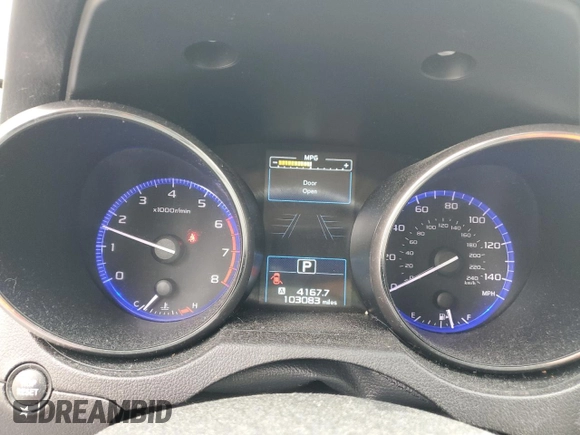 2016 Subaru Legacy Limited with VIN 4S3BNAN62G3037993, listed as a Copart auction lot 60996225 with 103,083 mi miles and Salvage title. Bid and sale history available at DreamBid. Image 9.