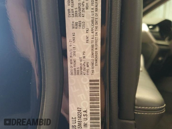 2021 Jeep Grand Cherokee Limited with VIN 1C4RJKBG5M8142247, listed as a Copart auction lot 61208985 with Not provided miles and Salvage title. Bid and sale history available at DreamBid. Image 13.