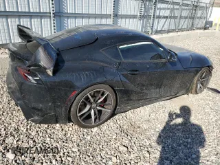 2021 Toyota GR Supra 3.0 with VIN WZ1DB0C00MW036315, listed as a Copart auction lot 48510805 with 0 mi miles and Salvage Title. Bid and sale history available at carsss.com. Image 3.