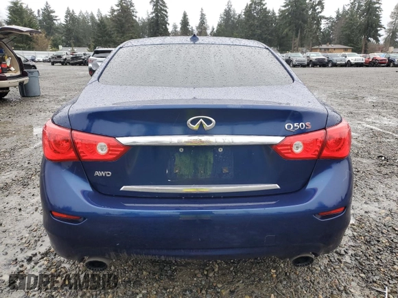 2017 Infiniti Q50 Red Sport 400 with VIN JN1FV7AR6HM870313, listed as a Copart auction lot 83214104 with 68,315 mi miles and Salvage Title. Bid and sale history available at carsss.com. Image 6.