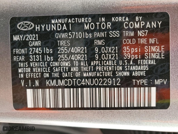 2022 Genesis GV70 3.5T Sport with VIN KMUMCDTC4NU022912, listed as a Copart auction lot 82478044 with 15,766 mi miles and Salvage Title. Bid and sale history available at carsss.com. Image 12.
