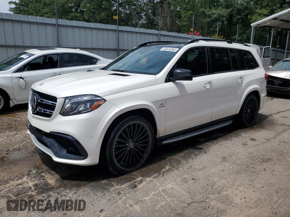 2018 Mercedes-Benz GLS with VIN 4JGDF7FE0JB109409, listed as a Copart auction lot 63610364 with 108,787 mi miles and Salvage Title. Bid and sale history available at carsss.com. Image 1.