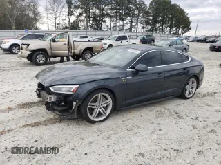 2018 Audi A5 Sportback Premium Plus with VIN WAUENCF59JA028433, listed as a Copart auction lot 48007004 with 75,045 mi miles. Bid and sale history available at carsss.com. Image 1.