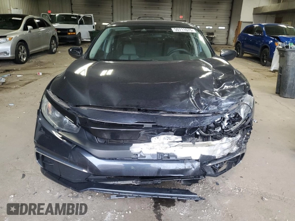 2020 Honda Civic Sedan LX with VIN 19XFC2F66LE015655, listed as a Copart auction lot 50711075 with 0 mi miles and Salvage Title. Bid and sale history available at carsss.com. Image 5.