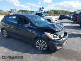2017 Hyundai Accent Sport with VIN KMHCU5AE7HU355109, listed as a IAAI auction lot 41669225 with 72,751 mi miles. Bid and sale history available at carsss.com. Image 1.