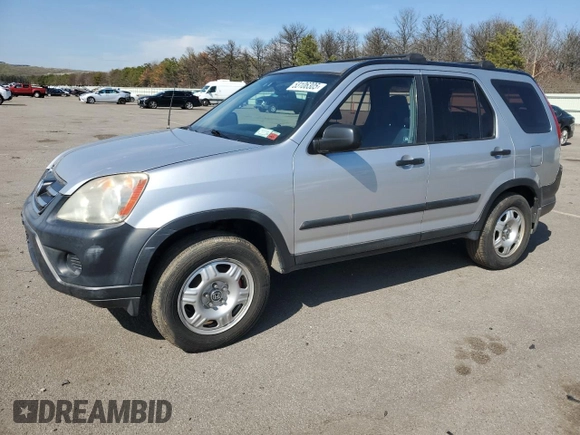 2006 Honda CR-V LX with VIN SHSRD78596U406205, listed as a Copart auction lot 53106305 with 212,569 mi miles and Non Repairable. Bid and sale history available at carsss.com. Image 1.