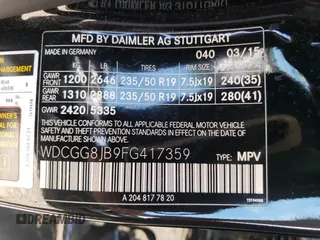 2015 Mercedes-Benz GLK 350 with VIN WDCGG8JB9FG417359, listed as a Copart auction lot 70762524 with 116,565 mi miles and Salvage Title. Bid and sale history available at DreamBid. Image 14.