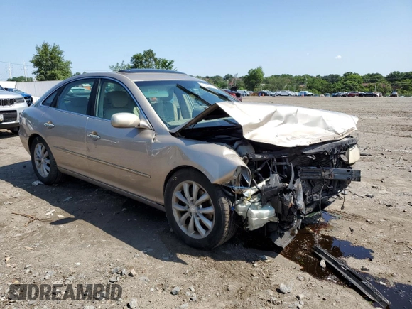 2006 Hyundai Azera SE with VIN KMHFC46F46A034316, listed as a Copart auction lot 61857655 with 203,011 mi miles and Salvage title. Bid and sale history available at DreamBid. Image 4.