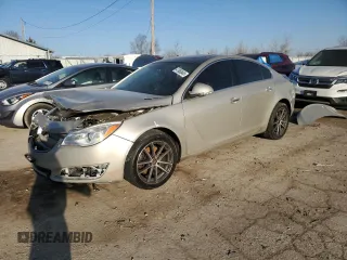 2014 Buick Regal Premium I with VIN 2G4GN5EX2E9269659, listed as a Copart auction lot 47960845 with 142,802 mi miles and Salvage Title. Bid and sale history available at carsss.com. Image 1.