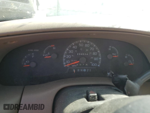 1998 Ford F-150 z VIN 1FTZF18W3WKB66269, wystawiony jako Copart lot #74858724 z przebiegiem 234 034 mil mil oraz Szkoda całkowita • Salvage title. Historia ofert i sprzedaży dostępna na DreamBid. Obrazek 9.
