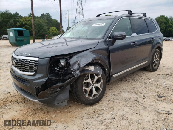 2021 Kia Telluride EX z VIN 5XYP34HC1MG174218, wystawiony jako Copart lot #59498635 z przebiegiem 82 767 mil mil oraz Szkoda całkowita • Salvage title. Historia ofert i sprzedaży dostępna na DreamBid. Obrazek 1.