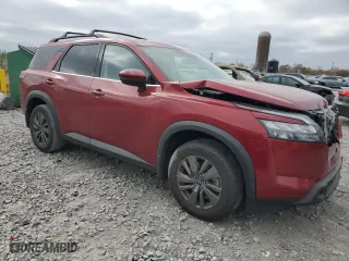 2023 Nissan Pathfinder SV with VIN 5N1DR3BA9PC231305, listed as a Copart auction lot 85828004 with 49,228 mi miles and Salvage Title. Bid and sale history available at carsss.com. Image 4.
