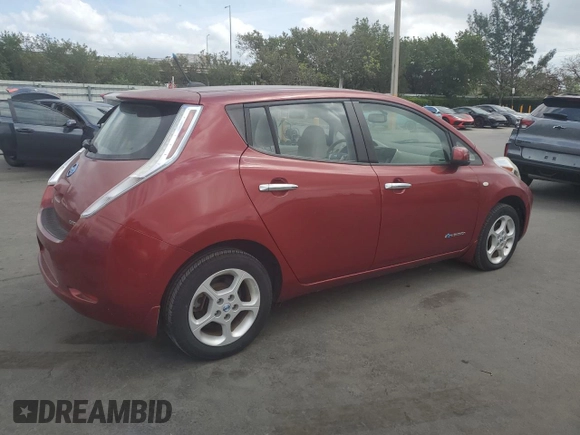 2011 Nissan LEAF SL-e with VIN JN1AZ0CP1BT005859, listed as a Copart auction lot 53890865 with 71,746 mi miles and Clean Title. Bid and sale history available at carsss.com. Image 3.