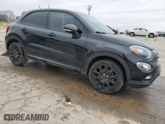 2017 FIAT 500X Urbana Edition with VIN ZFBCFXCB4HP621782, listed as a Copart auction lot 43933335 with 99,087 mi miles and Salvage title. Bid and sale history available at DreamBid. Image 4.