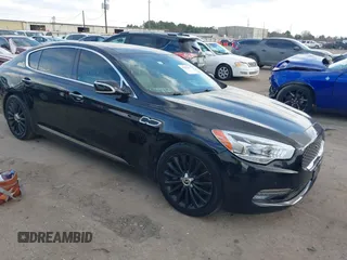 2015 Kia K900 Luxury with VIN KNALW4D46F6021230, listed as a IAAI auction lot 41505617 with 87,784 mi miles. Bid and sale history available at carsss.com. Image 1.