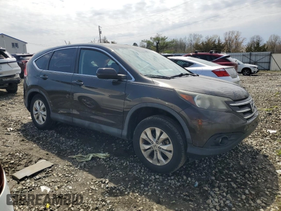 2013 Honda CR-V EX with VIN 5J6RM4H59DL075524, listed as a Copart auction lot 53168035 with 163,076 mi miles and Salvage Title. Bid and sale history available at carsss.com. Image 4.