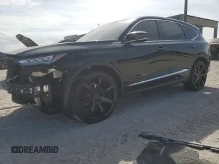 2022 Acura MDX z VIN 5J8YD9H34NL006403, wystawiony jako Copart lot #46024655 z przebiegiem 39 450 mil mil oraz Szkoda całkowita • Salvage title. Historia ofert i sprzedaży dostępna na DreamBid. Obrazek 1.