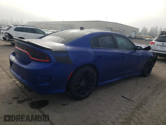 2021 Dodge Charger Scat Pack with VIN 2C3CDXGJ4MH570369, listed as a Copart auction lot 83519714 with 81,261 mi miles and Salvage Title. Bid and sale history available at DreamBid. Image 3.