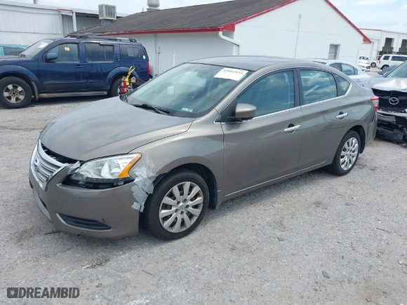 2015 Nissan Sentra S with VIN 3N1AB7APXFY257607, listed as a IAAI auction lot 42092433 with 90,157 mi miles. Bid and sale history available at carsss.com. Image 2.