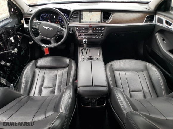 2017 Genesis G80 5.0L Ultimate with VIN KMHGN4JF3HU196915, listed as a Copart auction lot 73188544 with 104,228 mi miles and Salvage Title. Bid and sale history available at carsss.com. Image 8.