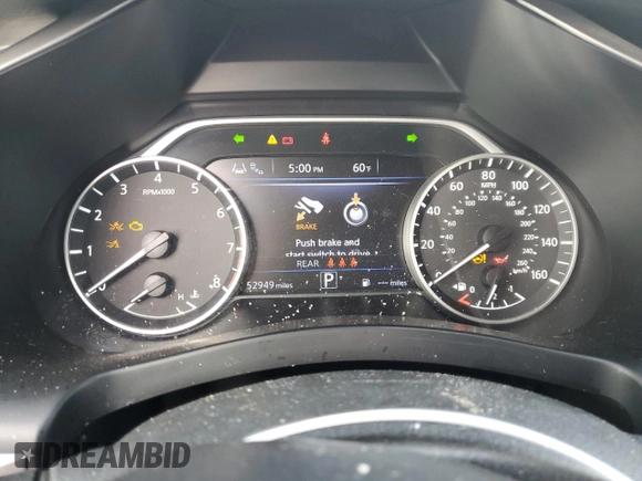 2023 Nissan Murano SL with VIN 5N1AZ2CJ5PC131102, listed as a Copart auction lot 49656345 with 52,949 mi miles and Non Repairable. Bid and sale history available at DreamBid. Image 9.