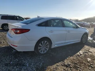 2017 Hyundai Sonata Sport with VIN 5NPE34AF4HH524502, listed as a Copart auction lot 48849035 with 104,865 mi miles and Salvage Title. Bid and sale history available at DreamBid. Image 3.
