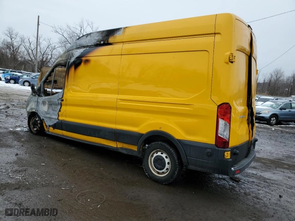 2017 Ford Transit Van with VIN 1FTYR2XM0HKA91851, listed as a Copart auction lot 45080635 with 0 mi miles and Salvage Title. Bid and sale history available at carsss.com. Image 2.
