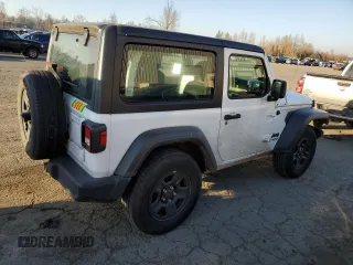 2021 Jeep Wrangler Sport with VIN 1C4GJXAGXMW725656, listed as a Copart auction lot 42826795 with 38,187 mi miles and Salvage Title. Bid and sale history available at DreamBid. Image 3.